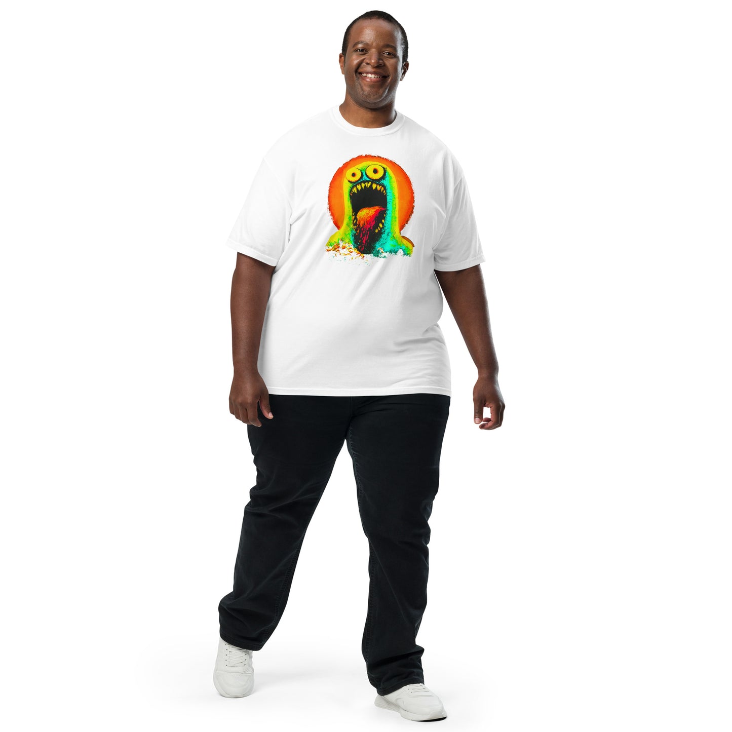 NEON Halloween-Kollektion 2024 - No. 06 - Schweres textilgefärbtes Unisex-T-Shirt - in 6 Farben