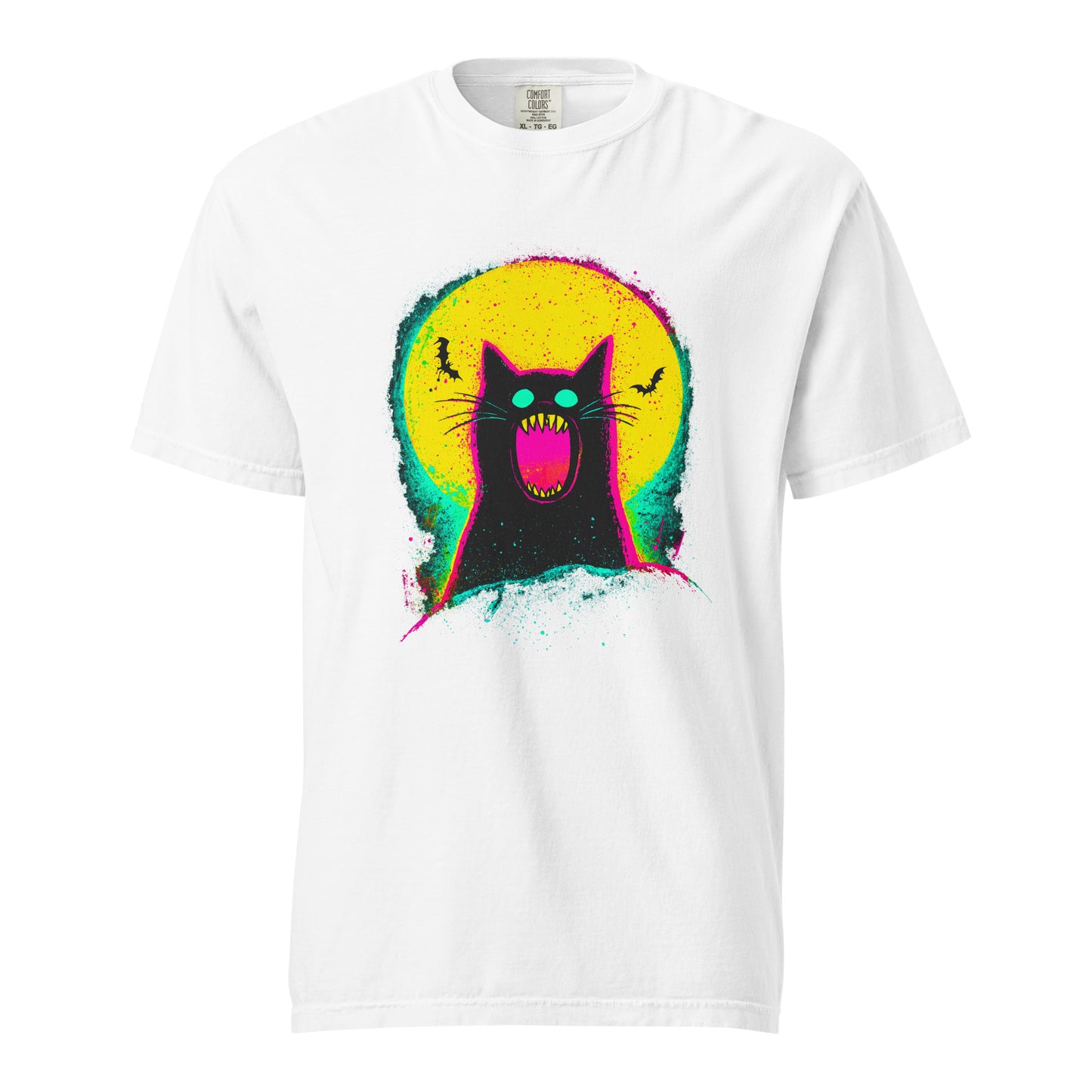 NEON Halloween-Kollektion 2024 - No. 09 - Schweres textilgefärbtes Unisex-T-Shirt - in 6 Farben