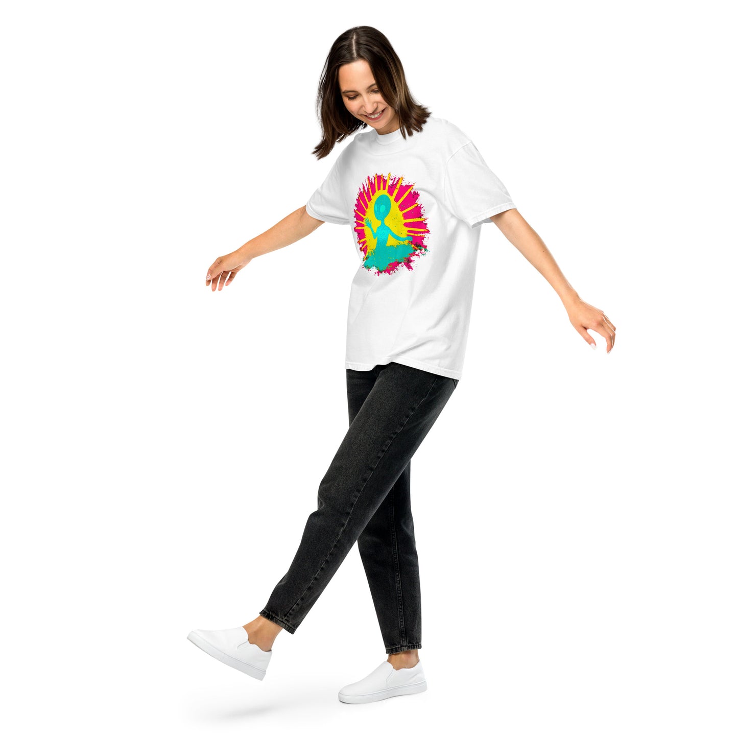 NEON Halloween-Kollektion 2024 - No. 12 - Schweres textilgefärbtes Unisex-T-Shirt - in 6 Farben