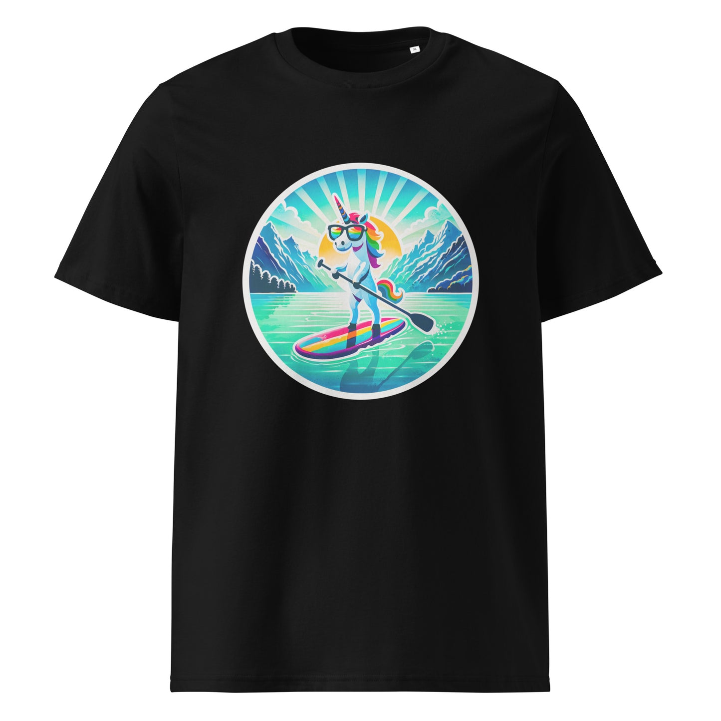 "SUP-Unicorn!" #1 - Unisex-Bio-Baumwoll-T-Shirt - Weiß
