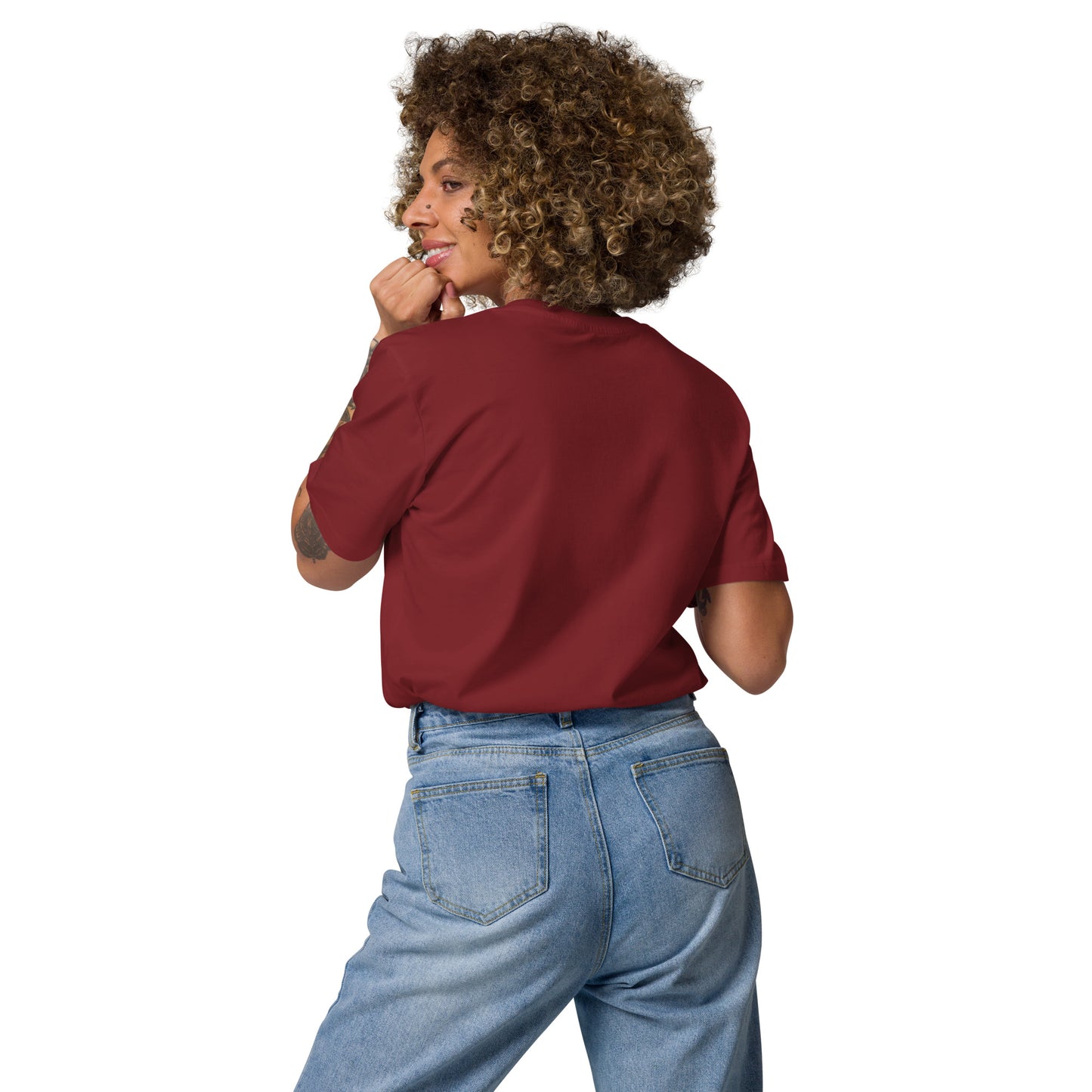 "Surf, Surf, Surf!" #2 - Unisex-Bio-Baumwoll-T-Shirt - Burgundy