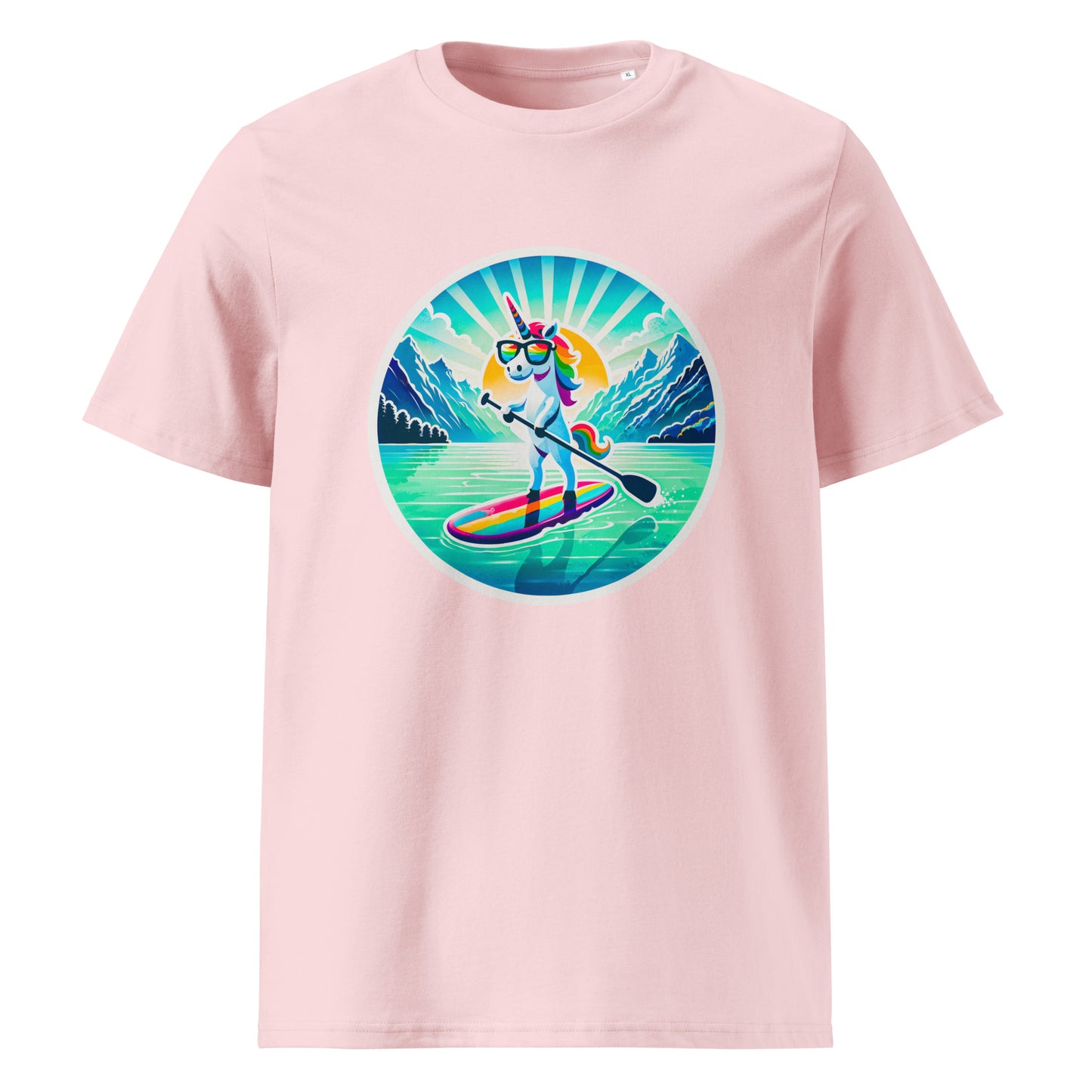 "SUP-Unicorn!" #1 - Unisex-Bio-Baumwoll-T-Shirt - Weiß