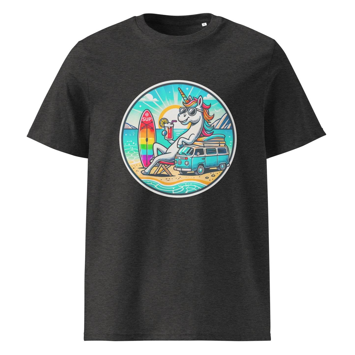 "SUP-Unicorn!" #2 - Unisex-Bio-Baumwoll-T-Shirt - Weiß