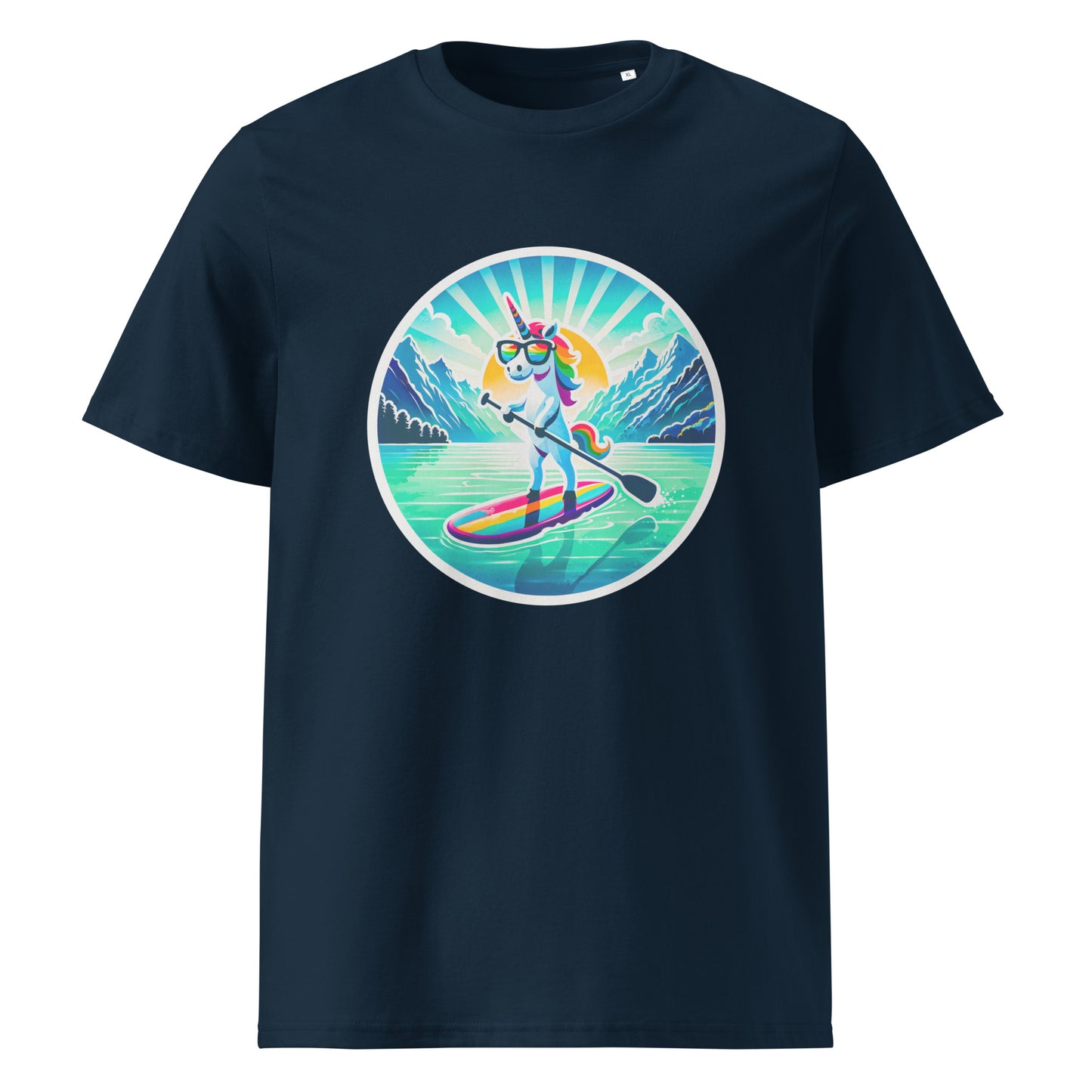 "SUP-Unicorn!" #1 - Unisex-Bio-Baumwoll-T-Shirt - Weiß