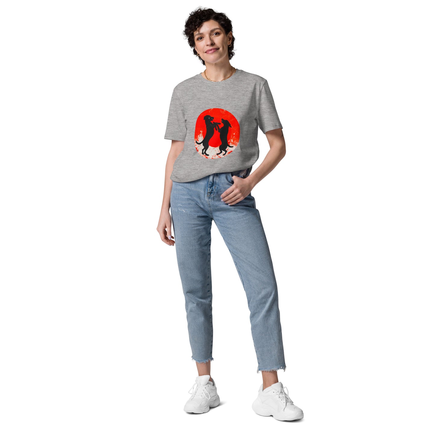 "Fighting Labbis!" - Unisex-Bio-Baumwoll-T-Shirt - Heather Grey