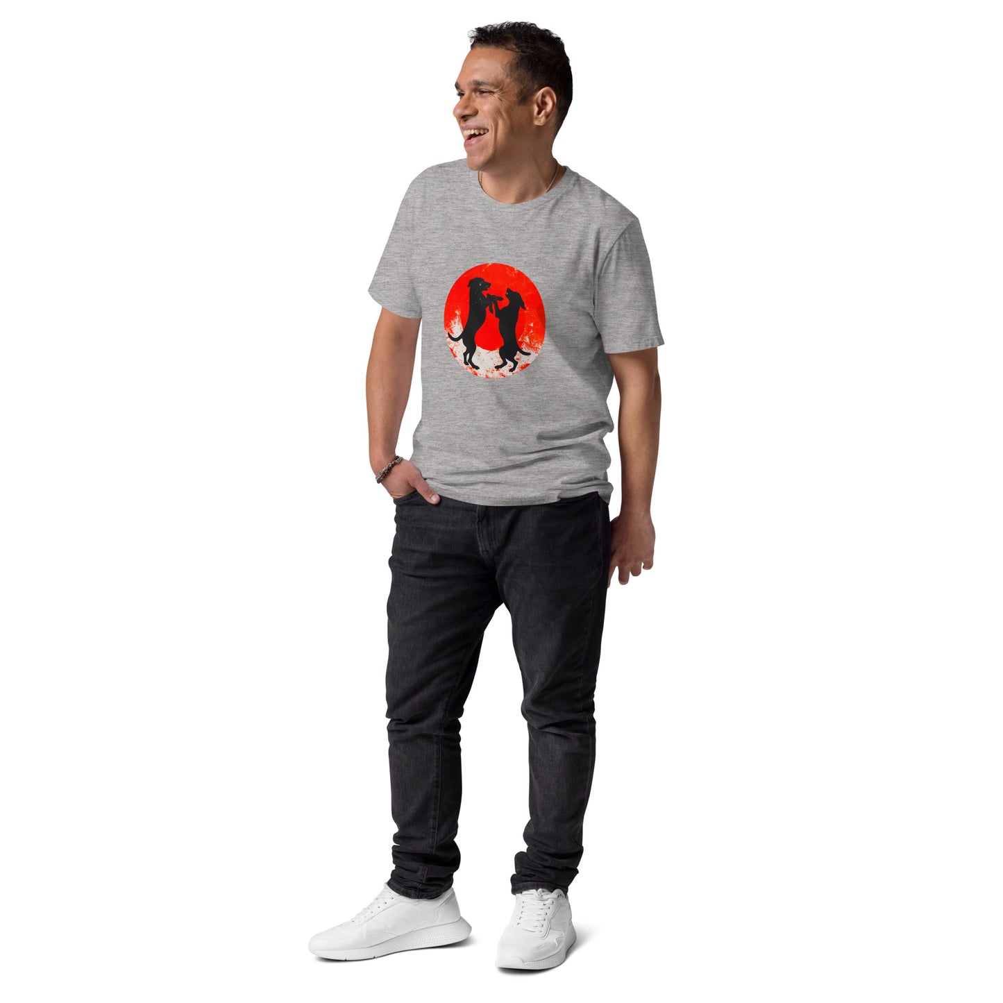 "Fighting Labbis!" - Unisex-Bio-Baumwoll-T-Shirt - Heather Grey