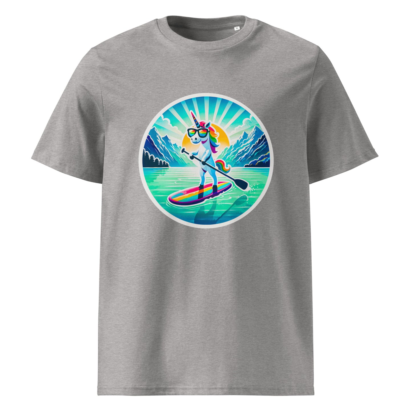 "SUP-Unicorn!" #1 - Unisex-Bio-Baumwoll-T-Shirt - Weiß