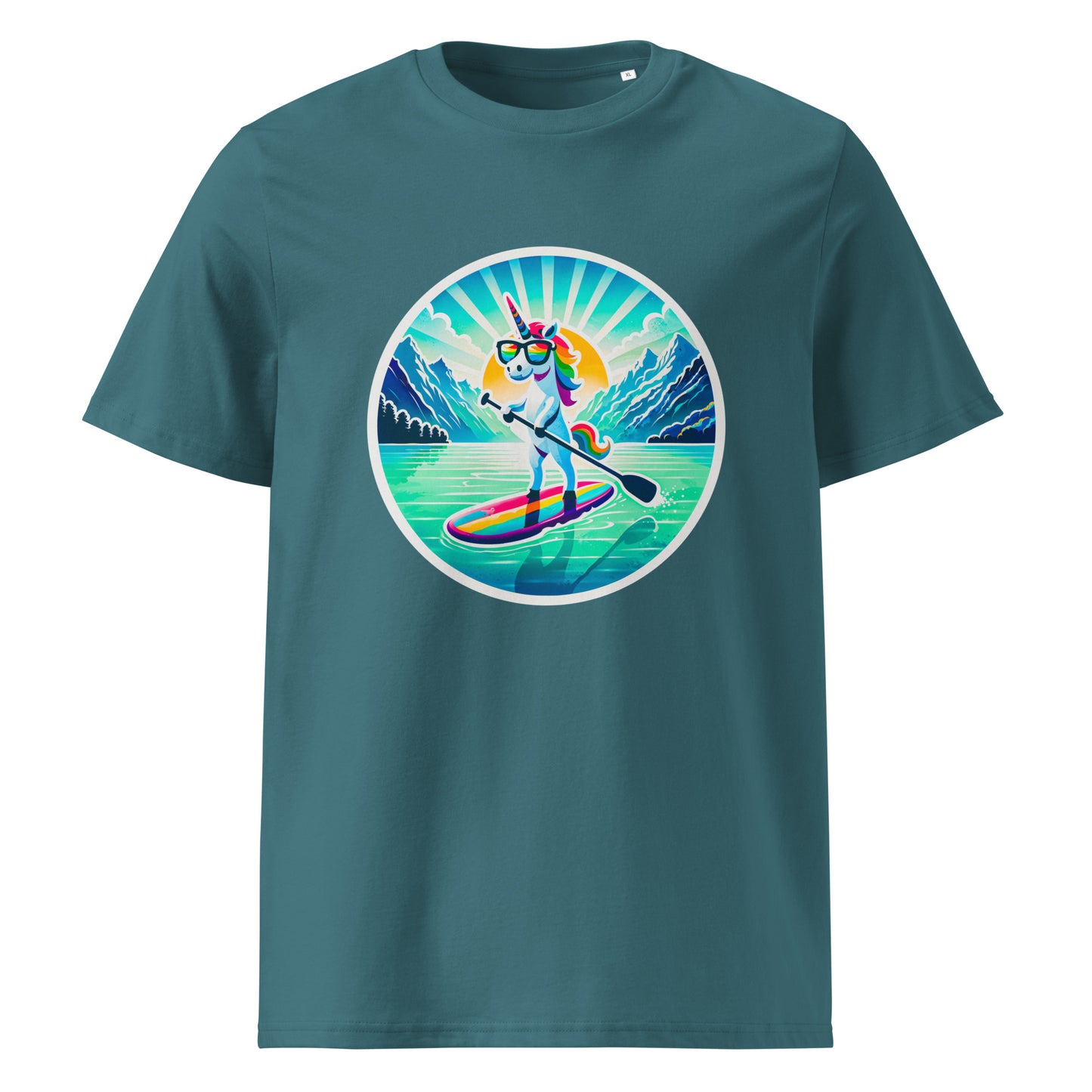 "SUP-Unicorn!" #1 - Unisex-Bio-Baumwoll-T-Shirt - Weiß