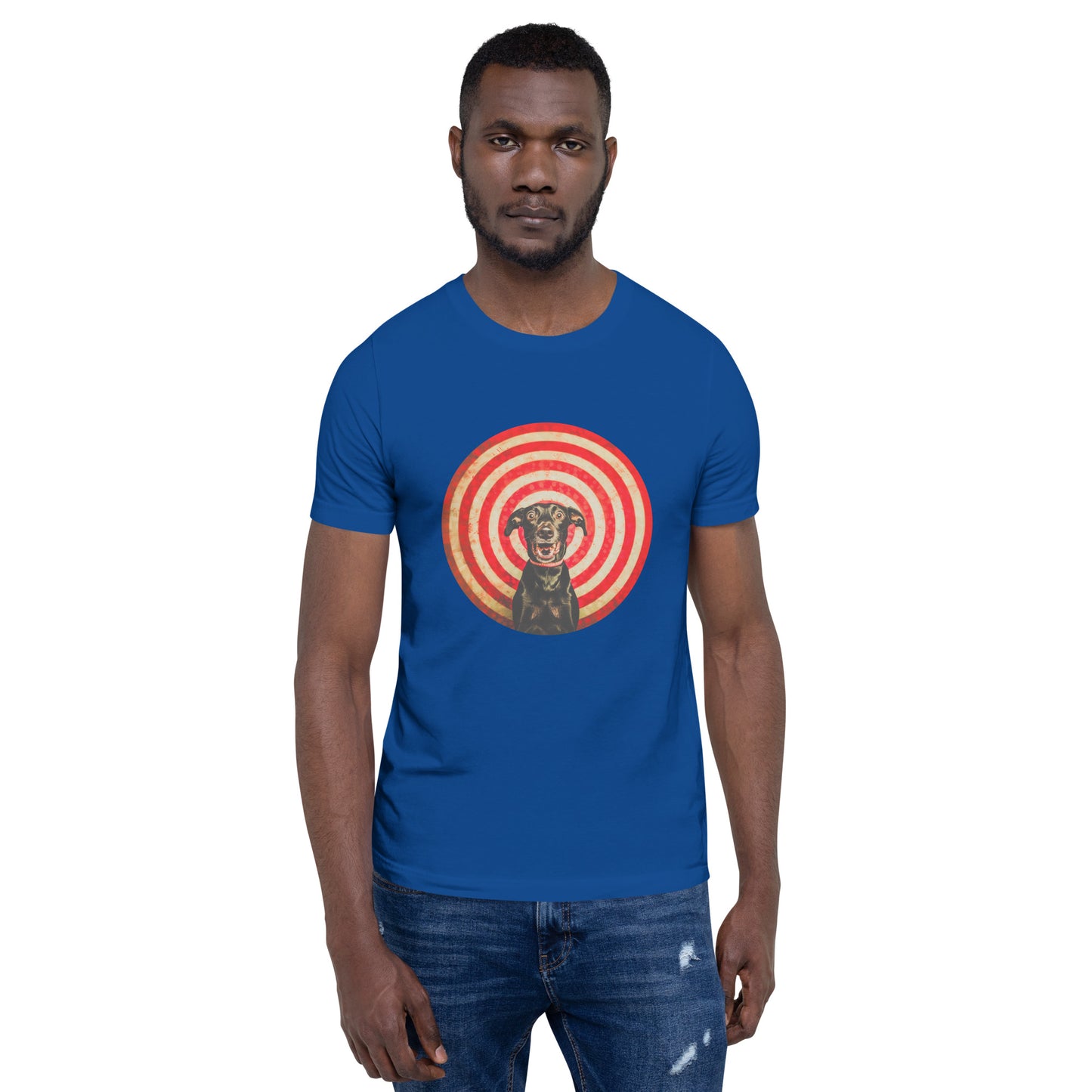 "Bull´s Eye Labrador" - Unisex-T-Shirt - True Royal