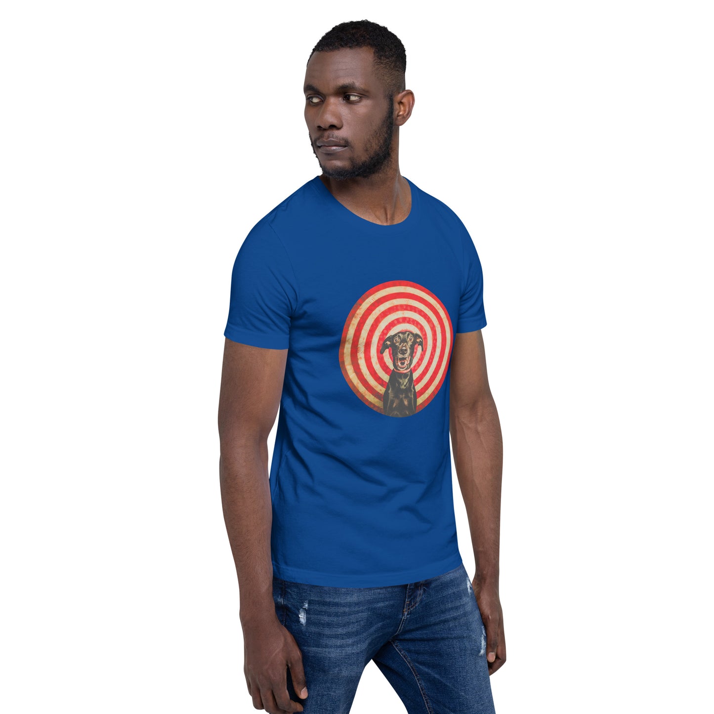 "Bull´s Eye Labrador" - Unisex-T-Shirt - True Royal