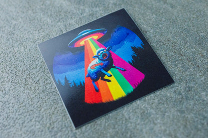 Sticker "Abducted AfD-Schlafschaf" (25/50/100 Stk.) [5x5 cm]