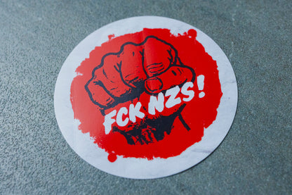 Sticker "FCK NZS!" Fist (25/50/100 Stk.)