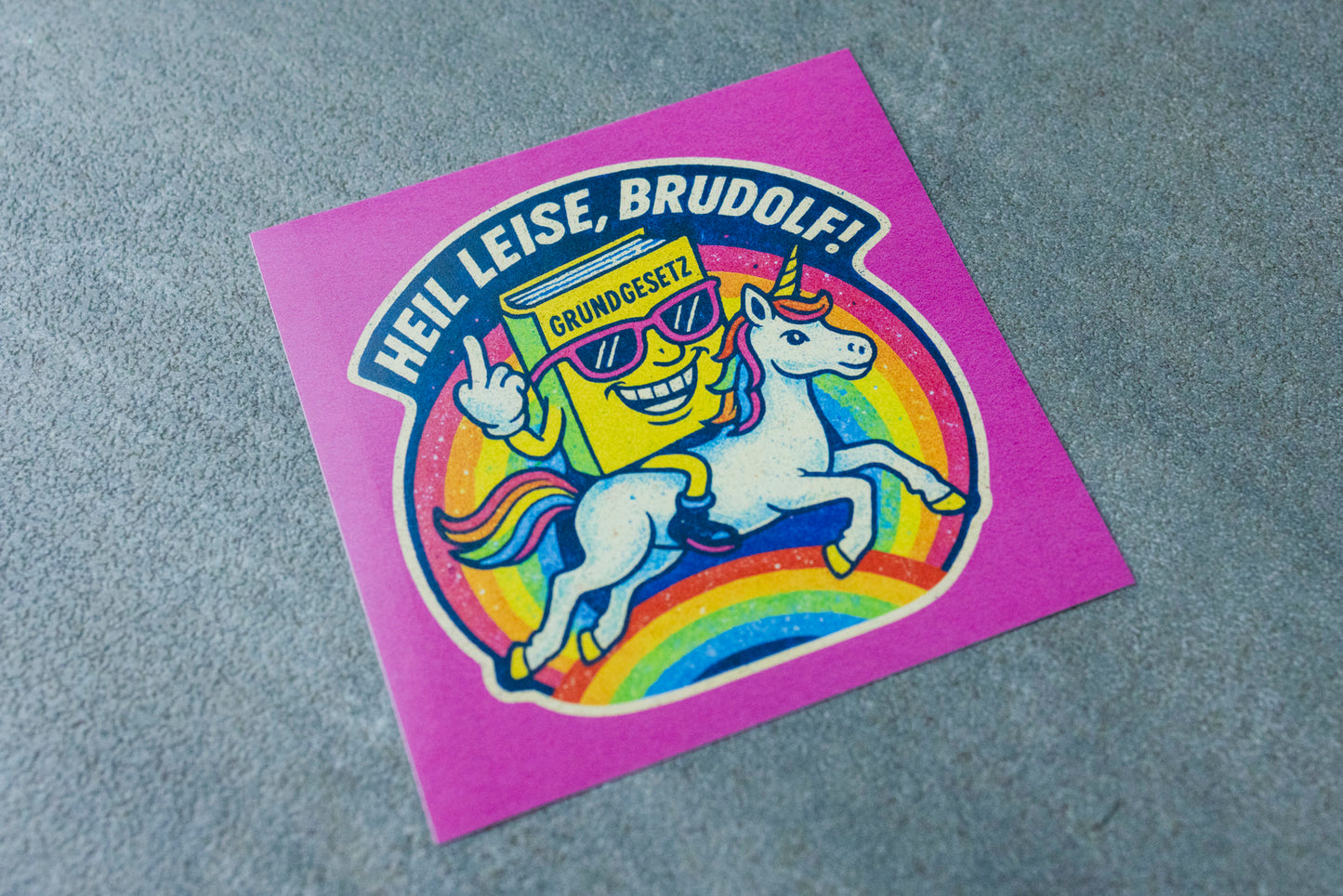 Sticker "Heil leise, Brudolf!" (25/50/100 Stk.)