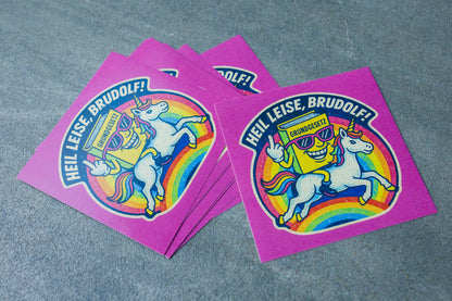 Sticker "Heil leise, Brudolf!" (25/50/100 Stk.)