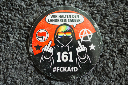 Sticker "Wir halten den Landkreis sauber!" [rund, 9,5cm] (25/50/100 St.)