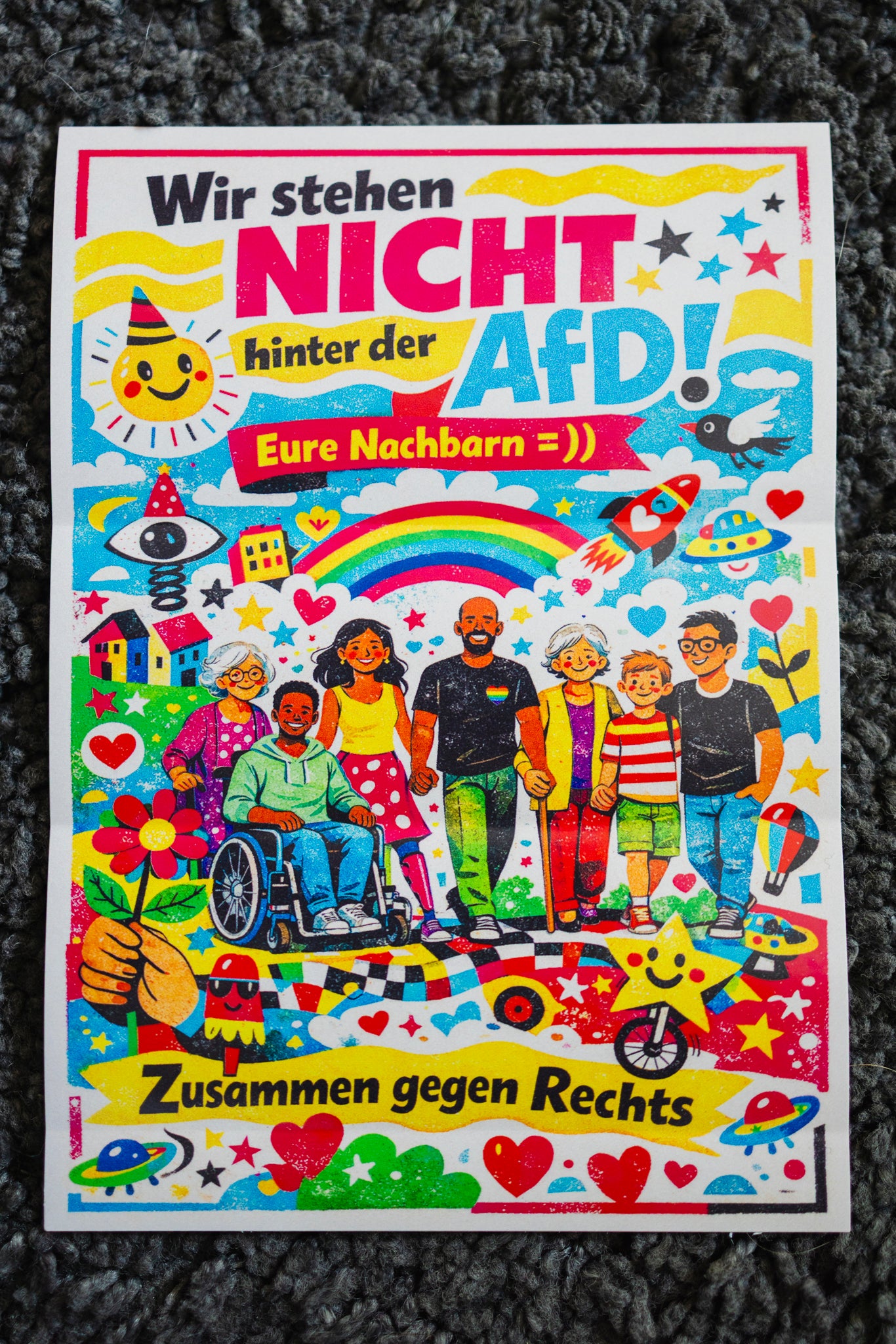Sticker "Eure Nachbarn ;)" [10,5x15cm] (25/50/100 St.)