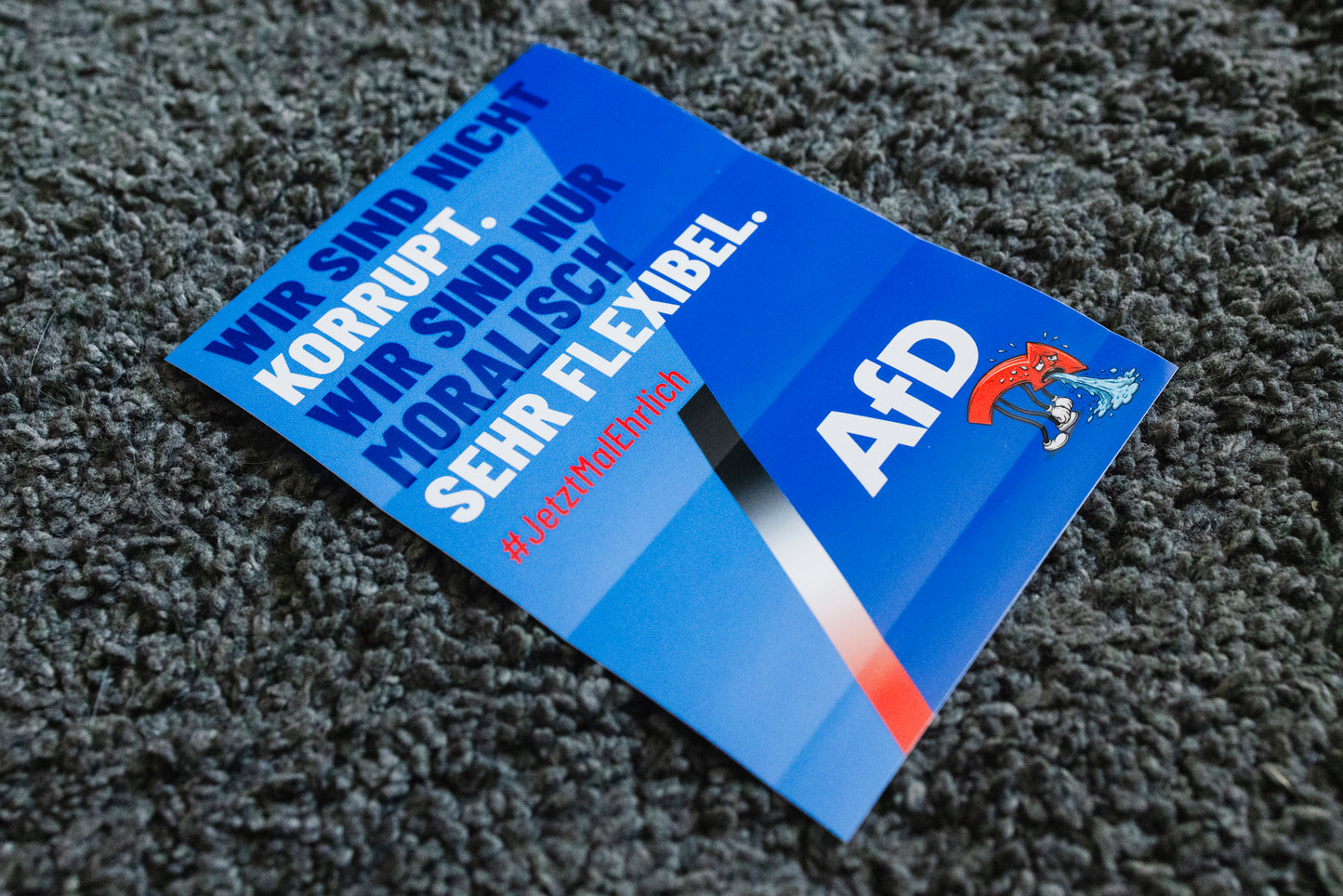 Sticker "Moralisch flexibel" [10,5x15cm] (25/50/100 St.)