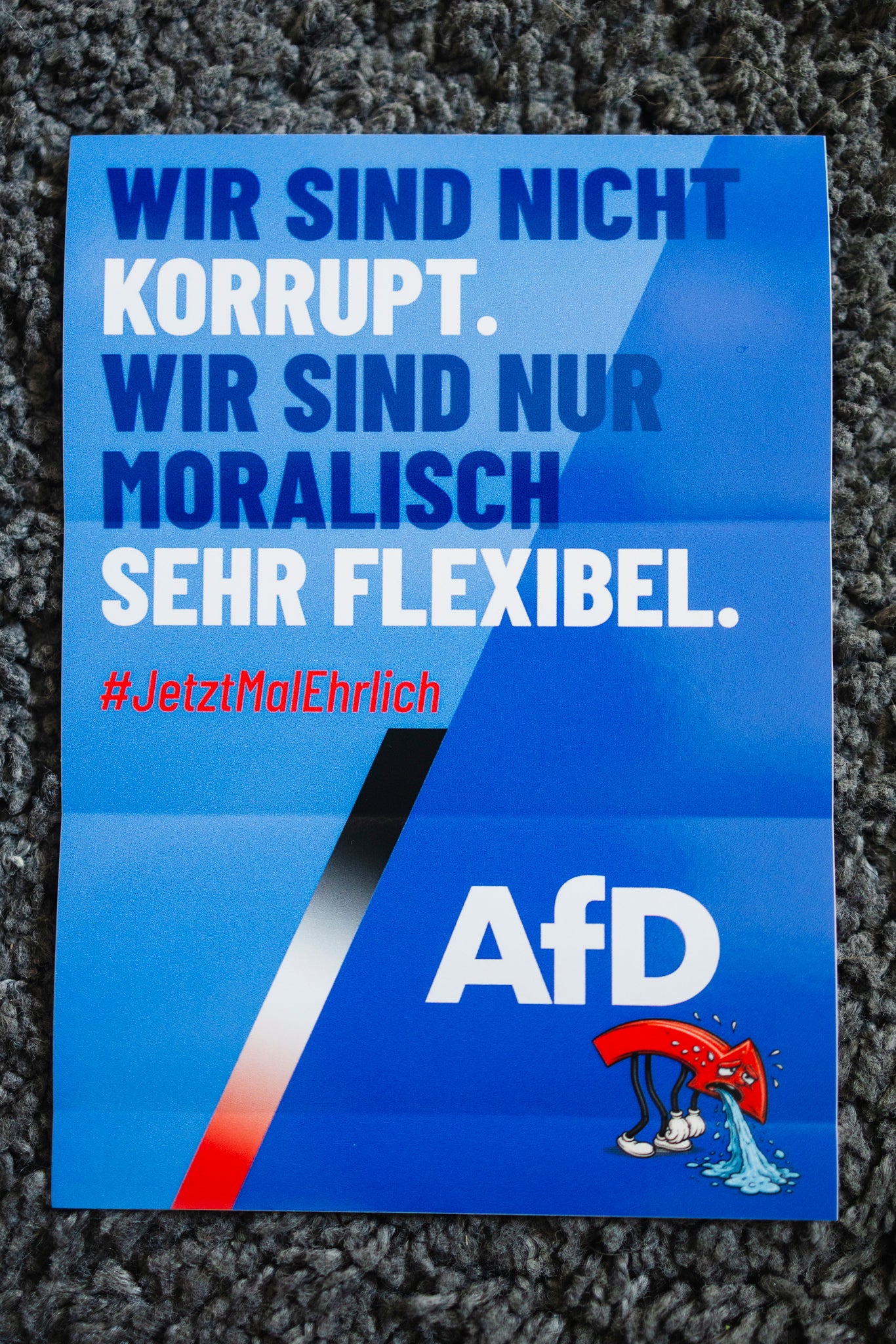 Sticker "Moralisch flexibel" [10,5x15cm] (25/50/100 St.)