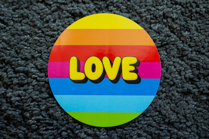 Sticker "Dare More *Trouble* Against the Right!" [round, 9.5cm] (25/50/100 pcs.) (Copy)