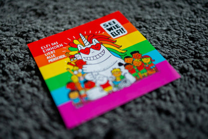 Sticker "Sei wie Elfi!" [10x10cm] (25/50/100 St.)