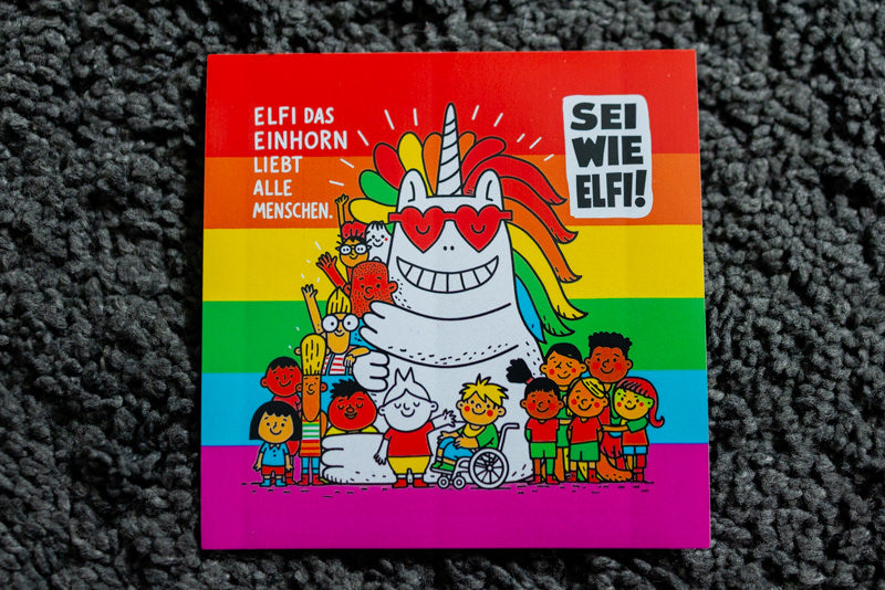 Sticker "Sei wie Elfi!" [10x10cm] (25/50/100 St.)