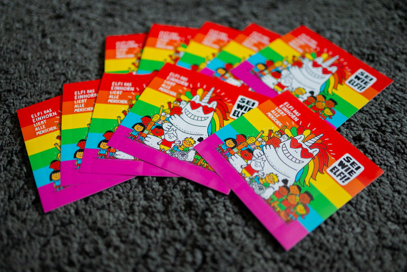 Sticker "Sei wie Elfi!" [10x10cm] (25/50/100 St.)