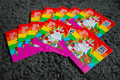 Sticker "Sei wie Elfi!" [10x10cm] (25/50/100 St.)