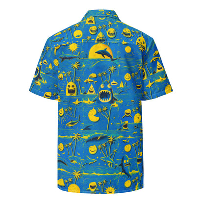"Crazy Beach! #1" - Unisex-Hemd mit Knöpfen
