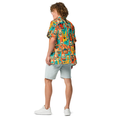 "Crazy Dogz!" #1 - Unisex-Hemd mit Knöpfen - "Wuff!"-Edition