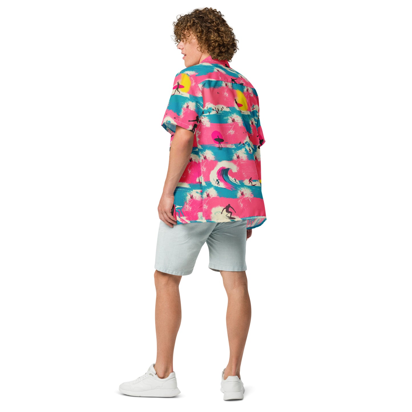 "Crazy Surf!" #1 - Unisex-Hemd mit Knöpfen