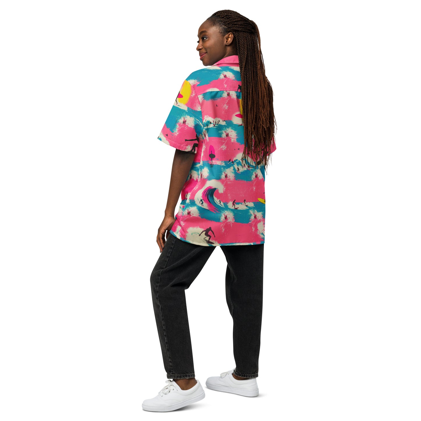 "Crazy Surf!" #1 - Unisex-Hemd mit Knöpfen