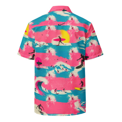 "Crazy Surf!" #1 - Unisex-Hemd mit Knöpfen