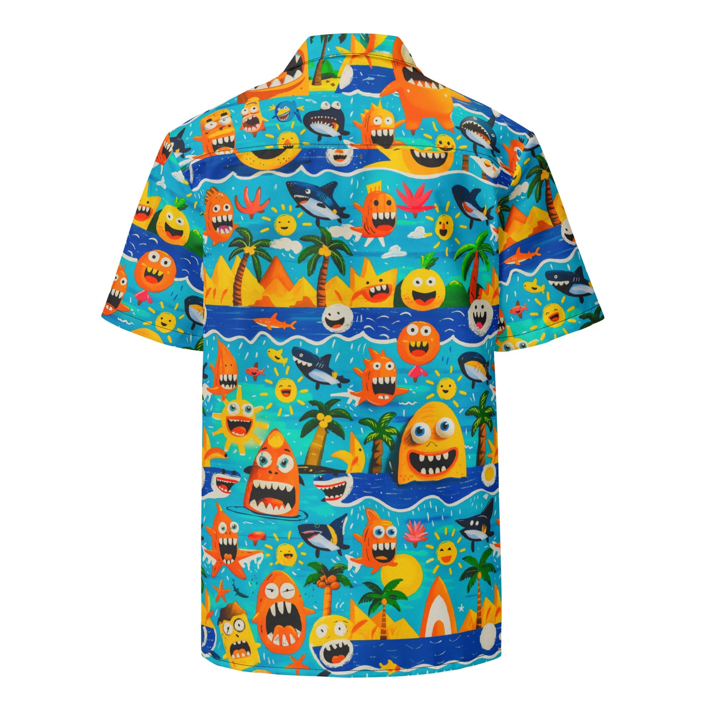 "Crazy Beach!" #2 - Unisex-Hemd mit Knöpfen