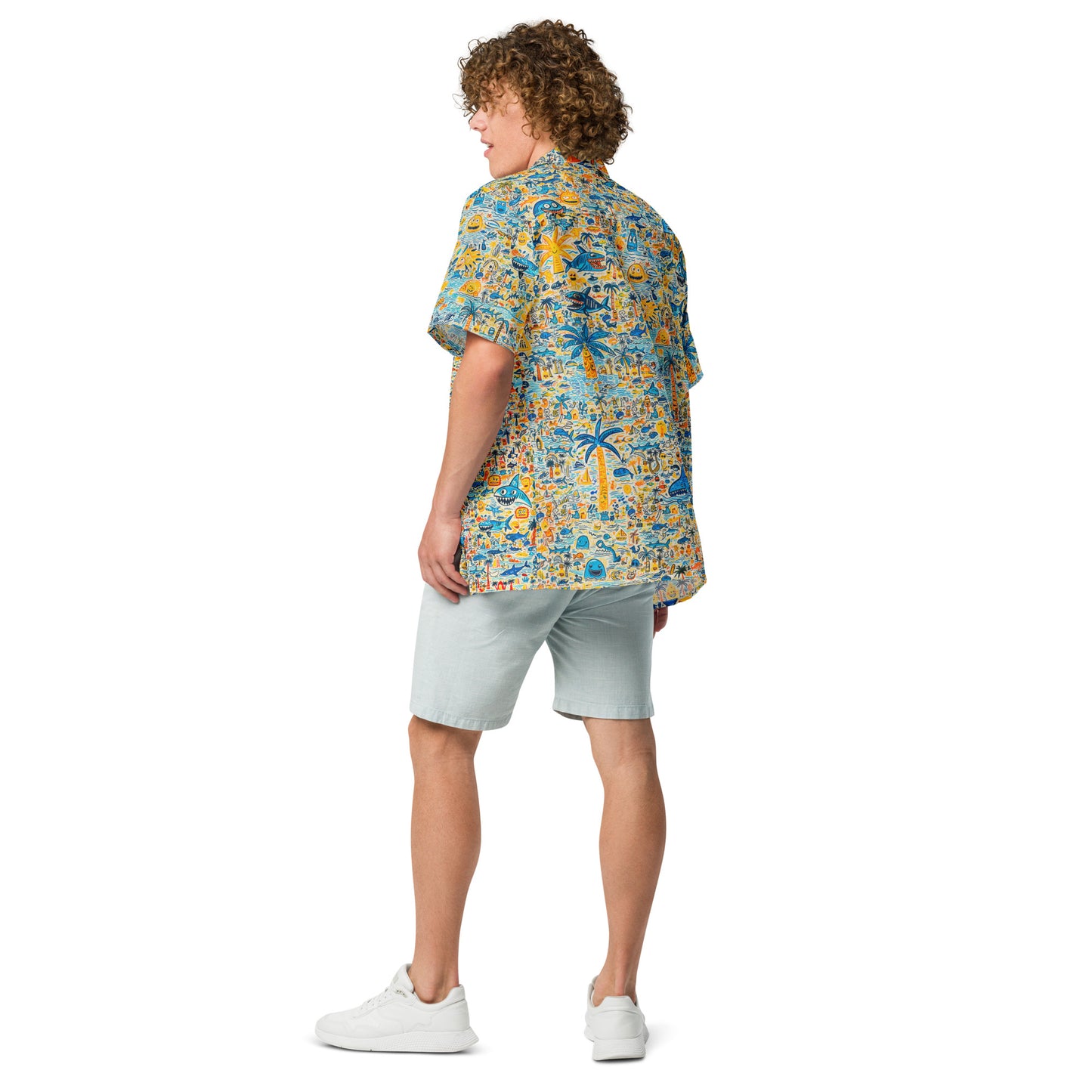"Crazy Beach!" #3 - Unisex-Hemd mit Knöpfen