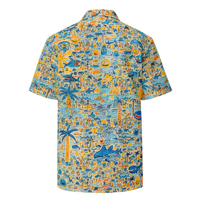 "Crazy Beach!" #3 - Unisex-Hemd mit Knöpfen