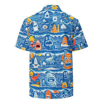 "Crazy Beach!" #4 - Unisex-Hemd mit Knöpfen