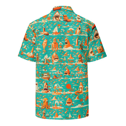 "Crazy Beach!" #5 - Unisex-Hemd mit Knöpfen