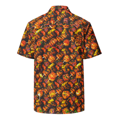 "Souvlaki!" - Unisex-Hemd mit Knöpfen