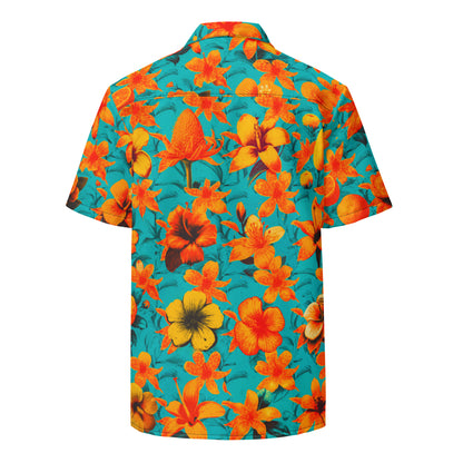 "Floral Classic" #1 - Unisex-Hemd mit Knöpfen
