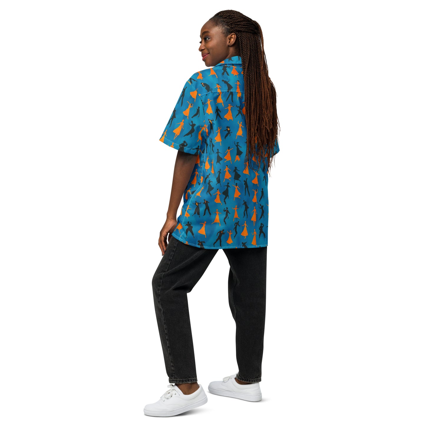 "Dancers!" - Unisex-Hemd mit Knöpfen