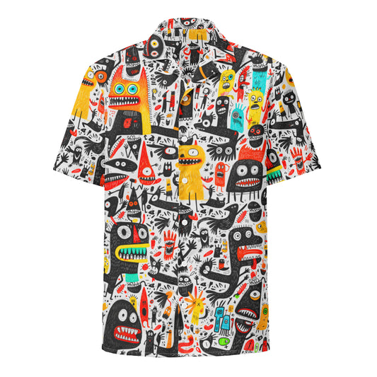 "Crazy Monsters!" #1 - Unisex-Hemd mit Knöpfen