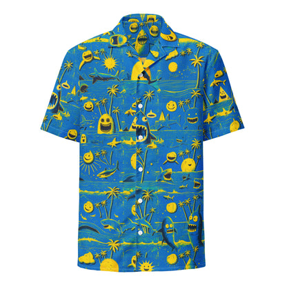 "Crazy Beach! #1" - Unisex-Hemd mit Knöpfen