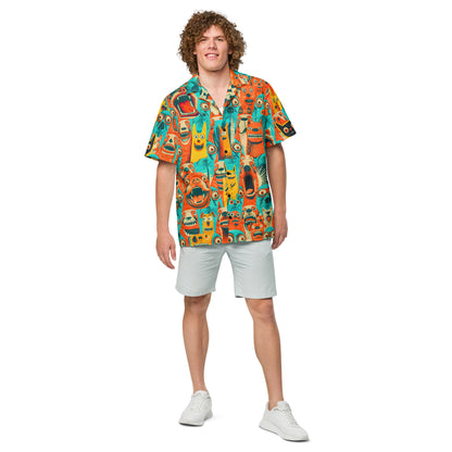 "Crazy Dogz!" #1 - Unisex-Hemd mit Knöpfen - "Wuff!"-Edition