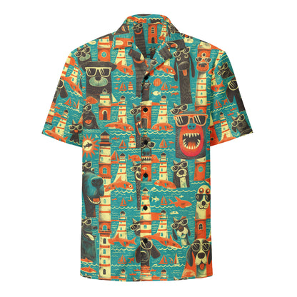 "Crazy Dogz!" #3 - Unisex-Hemd mit Knöpfen