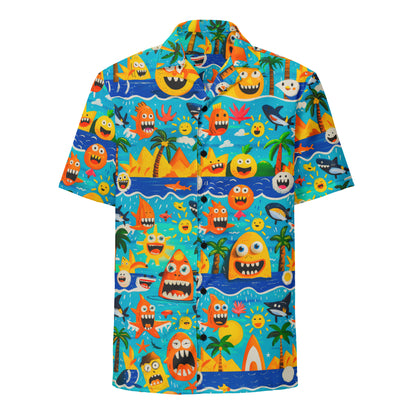 "Crazy Beach!" #2 - Unisex-Hemd mit Knöpfen