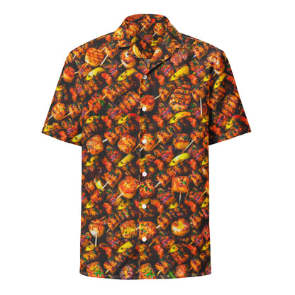 "Souvlaki!" - Unisex-Hemd mit Knöpfen