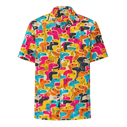 "Crazy Dogz!" #6 - Unisex-Hemd mit Knöpfen