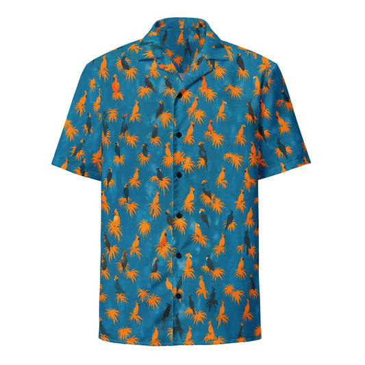 "Kakadu" #1 - Unisex-Hemd mit Knöpfen