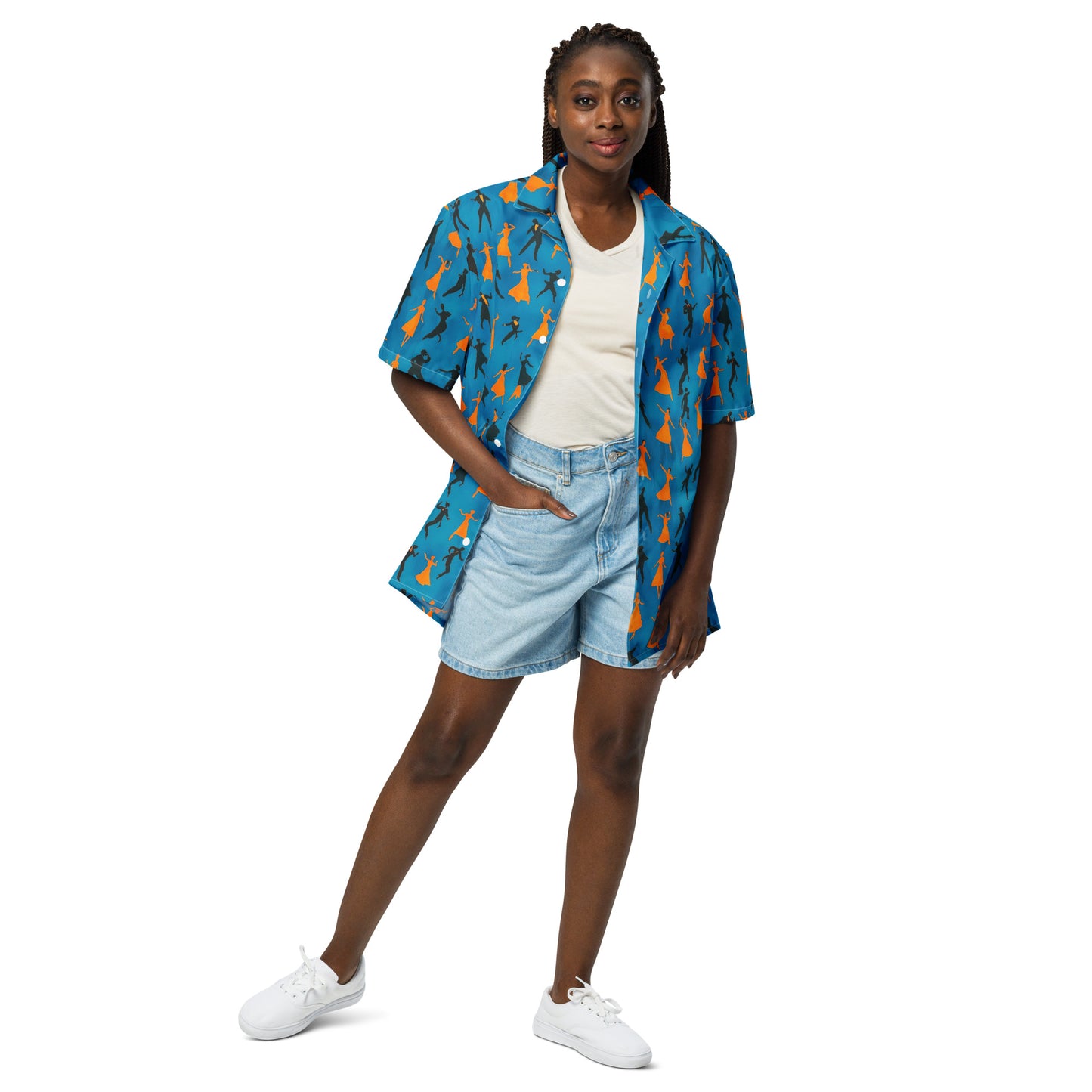 "Dancers!" - Unisex-Hemd mit Knöpfen