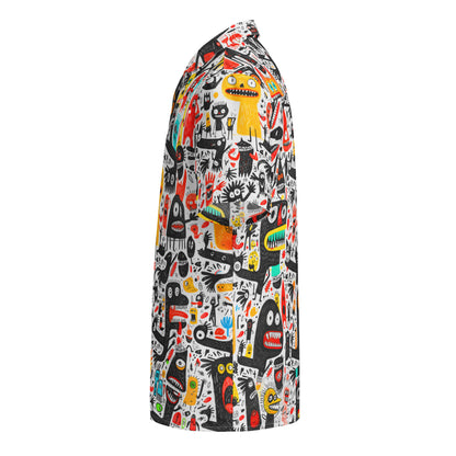 "Crazy Monsters!" #1 - Unisex-Hemd mit Knöpfen